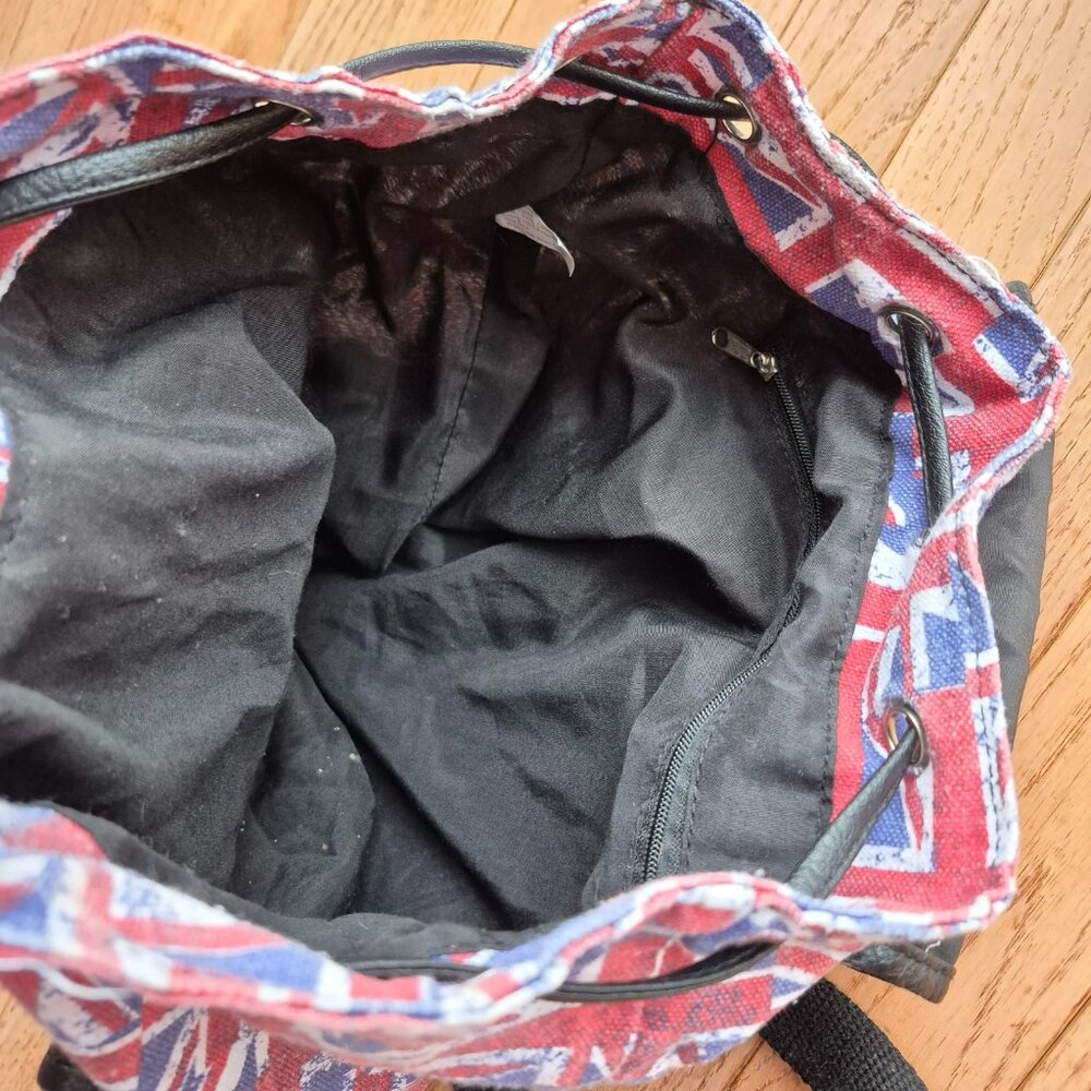 Union Jack Design Canvas Backpack Rucksack Lightweight - Picture 9 of 12